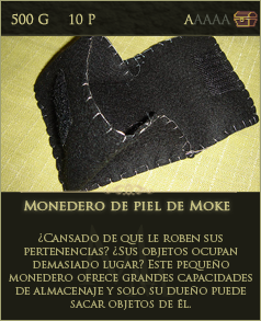 Monedero de piel de Moke
