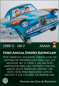 Ford Anglia Diseño Ravenclaw