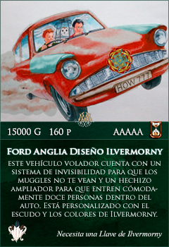 Ford Anglia Diseño Ilvermorny